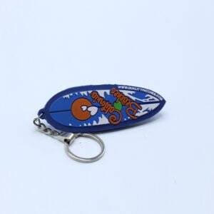 California Beaches Custom PVC Keychain