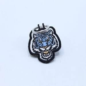 Tiger Custom Embroidered Keychain