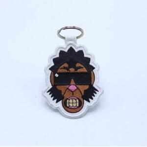 Monkey Custom Embroidered Keychain