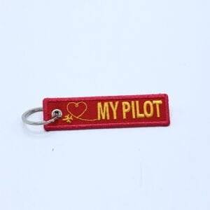 My pilot Custom Embroidered Keychain